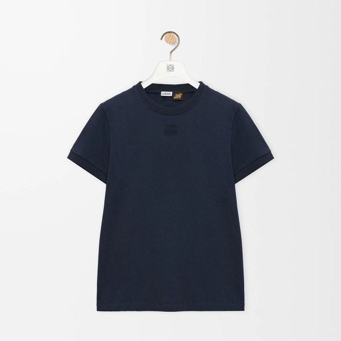 NIGO Loewe Women's Summer Solid Colour Back Hollow Lace Round Neck Short Sleeve Cotton T-Shirt #nigo76716