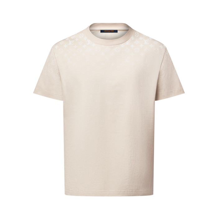 NIGO Louis Vuitton Men's Summer Solid Color Gradient Print Round Neck Cotton Short Sleeve T-Shirt #nigo76738