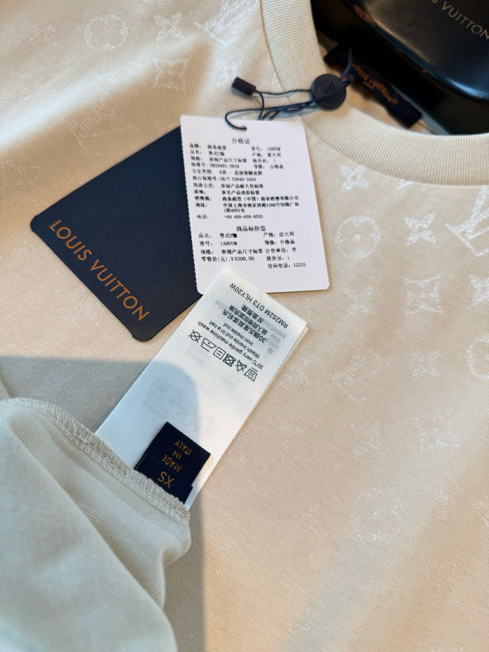 NIGO Louis Vuitton Men's Summer Solid Color Gradient Print Round Neck Cotton Short Sleeve T-Shirt #nigo76738