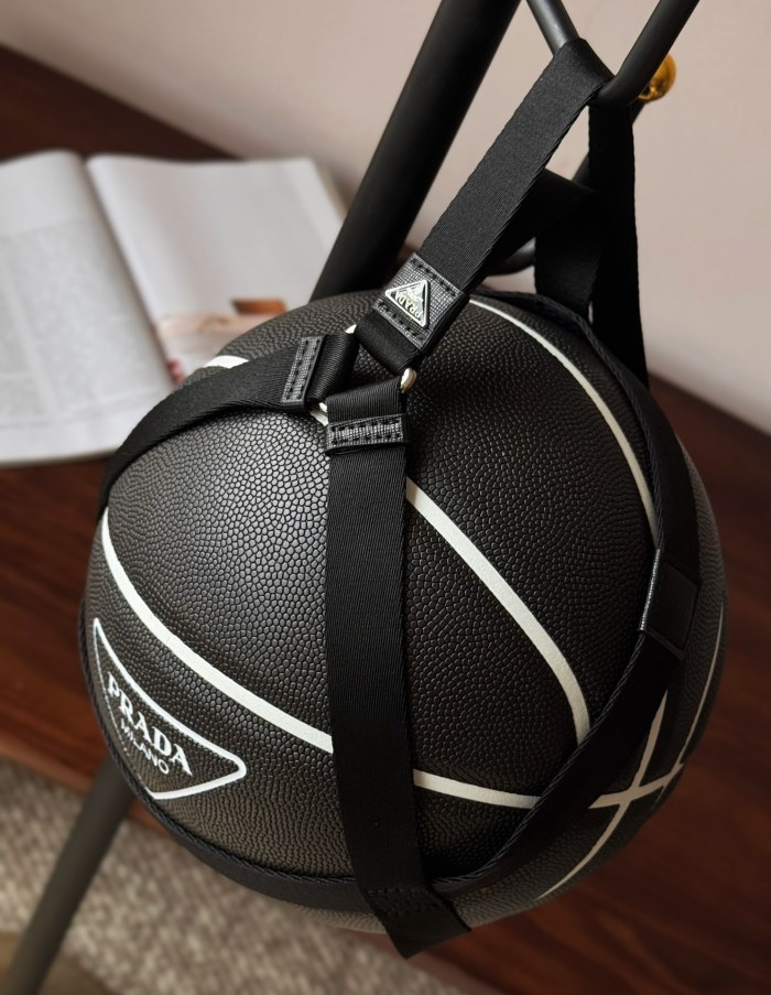 NIGO Prada Solid Colour Nylon Drawstring Triangle Label Logo Black Basketball #nigo76747