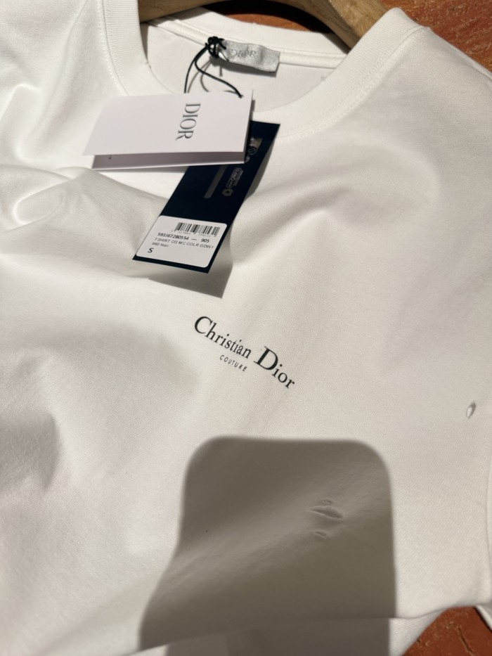NIGO Dior Men's Summer Solid Color Floral Pattern Letter Print Round Neck Cotton Short Sleeve T-Shirt #nigo76737