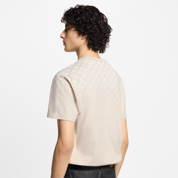 NIGO Louis Vuitton Men's Summer Solid Color Gradient Print Round Neck Cotton Short Sleeve T-Shirt #nigo76738