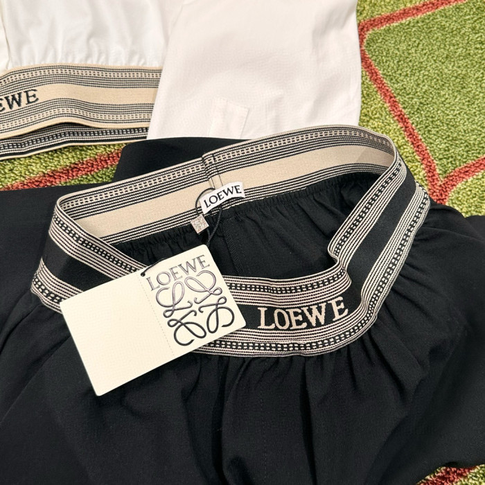 NIGO Loewe Women's Summer Solid Colour Mid Waist Loose Straight Casual Shorts #nigo76759