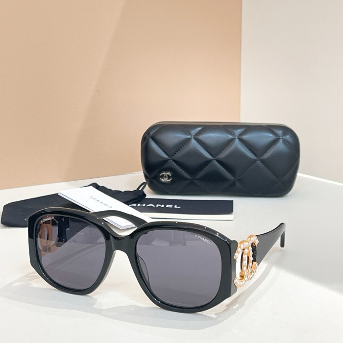NIGO Chanel Women's Solid Colour Hollow Out Design Legs Irregular Shape Sunglasses Eyeglasses Glasses #nigo76762