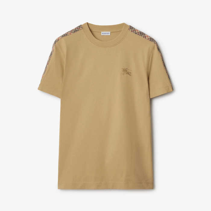 NIGO Burberry Men's Summer War Horse Embroidery Check Print Short Sleeve Round Neck T-Shirt #nigo76765
