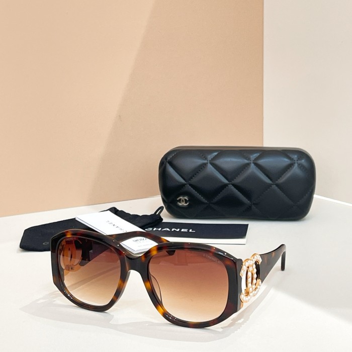 NIGO Chanel Women's Solid Colour Hollow Out Design Legs Irregular Shape Sunglasses Eyeglasses Glasses #nigo76762