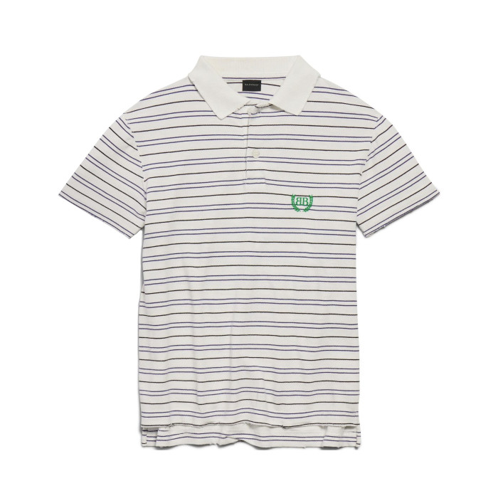 NIGO Balenciaga Men's Summer Solid Colour Stripe Printed Embroidery Pattern Printed Polo Neck Short Sleeve T-Shirt #nigo76767