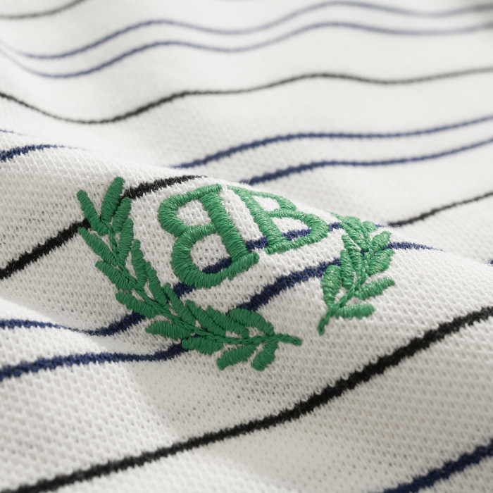 NIGO Balenciaga Men's Summer Solid Colour Stripe Printed Embroidery Pattern Printed Polo Neck Short Sleeve T-Shirt #nigo76767