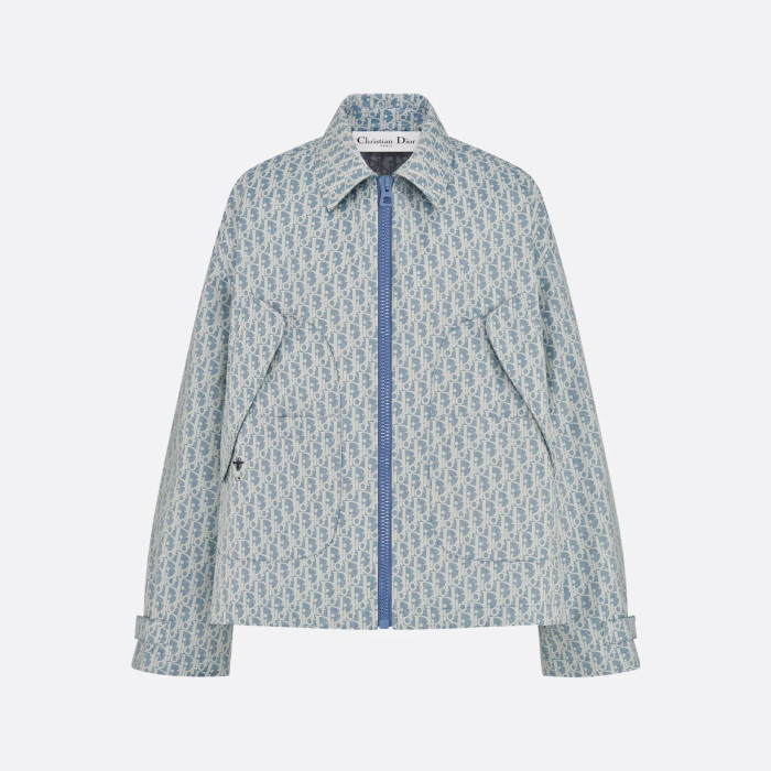 NIGO Dior Dioriviera Women's Spring and Autumn Blue Letter Print Zip Long Sleeve Jacket Casual Lace Up Trousers Pants Set Suit #nigo76772
