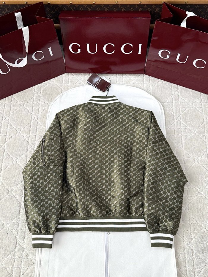 NIGO Gucci Men's Spring Autumn Solid Colour Letter Printed Zipper Long Sleeve Jacket #nigo76777