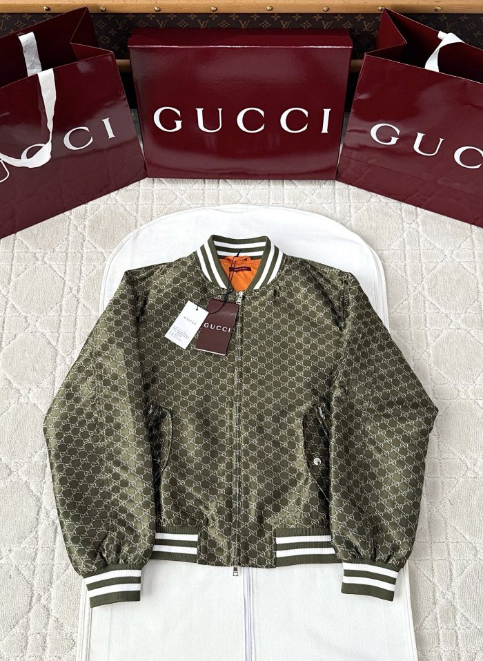 NIGO Gucci Men's Spring Autumn Solid Colour Letter Printed Zipper Long Sleeve Jacket #nigo76777