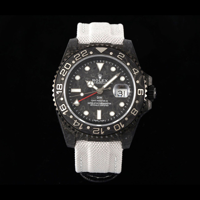 NIGO DIW Rolex GMT-Master ll V3 Men's Colour Block Automatic Cotton and Linen Strap Mechanical Watch #nigo76778