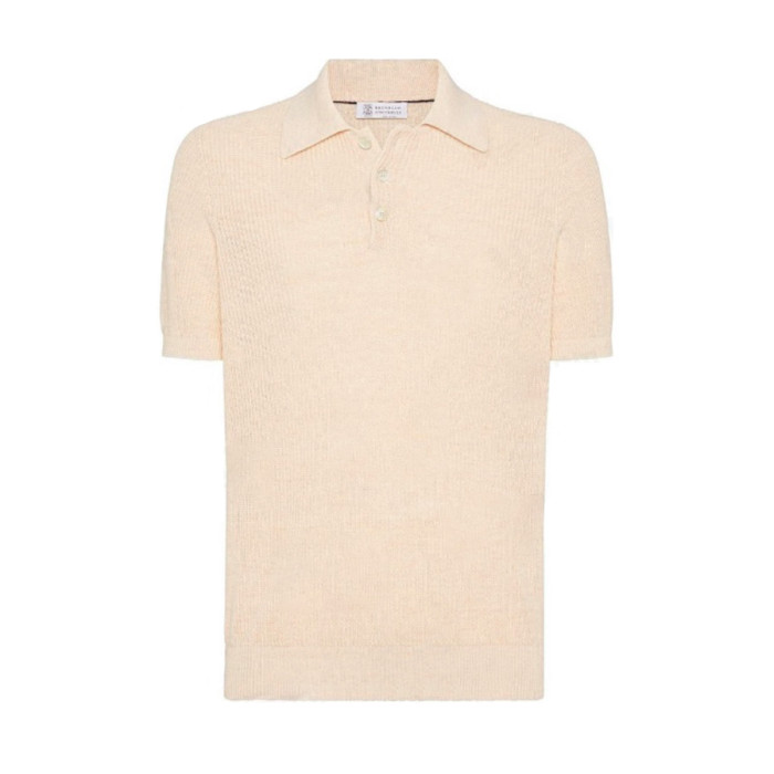 NIGO Brunello Cucinelli Men's Summer Linen Cotton Half English Rib Knit Solid Color Short Sleeve Polo Shirt Ngvp #nigo1553