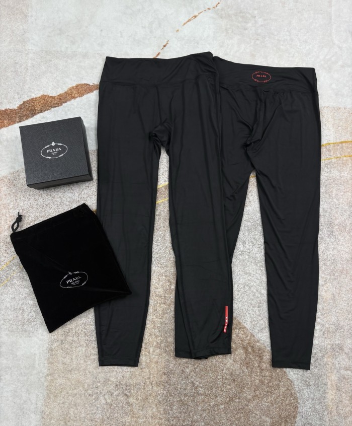 NIGO Prada Women's Solid Colour High Stretch Nylon Fibre Fabric Yoga Pants #nigo76776