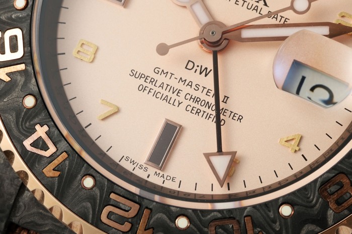 NIGO DIW Rolex GMT-Master ll V3 Men's Colour Block Automatic Cotton and Linen Strap Mechanical Watch #nigo76778