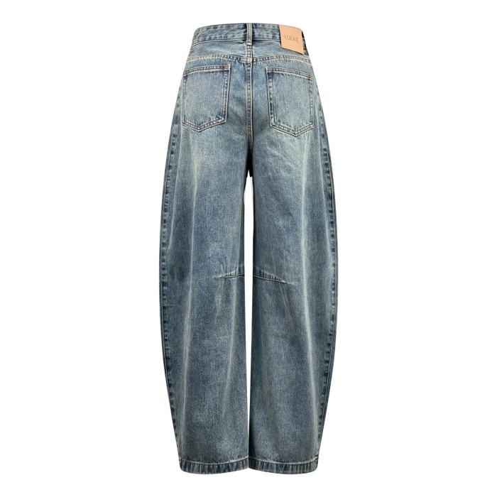 NIGO Loewe Men’s Spring and Autumn Logo Print Pocket Zipper Loose Solid Color Jeans Pants #nigo76779