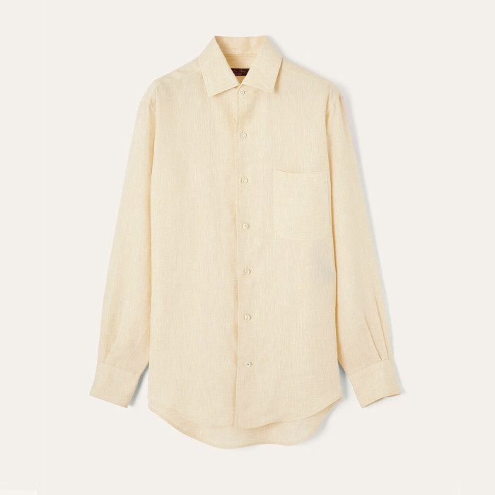 NIGO Loro Piana André Women's Shirt Spring And Summer Solid Colour Fashion Temperament Linen Lapel Single-breasted Shirt Ngvp #nigo1611