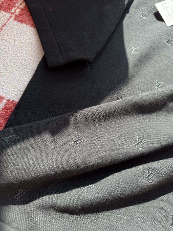 NIGO Louis Vuitton Men's Summer Solid Colour Embroidered Logo Print Round Neck Cotton Short Sleeve T-Shirt #nigo76775