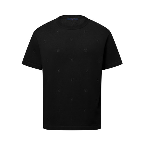 NIGO Louis Vuitton Men's Summer Solid Colour Embroidered Logo Print Round Neck Cotton Short Sleeve T-Shirt #nigo76775