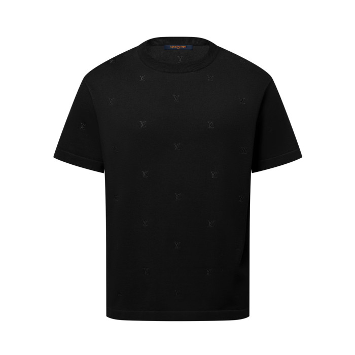 NIGO Louis Vuitton Men's Summer Solid Colour Embroidered Logo Print Round Neck Cotton Short Sleeve T-Shirt #nigo76775