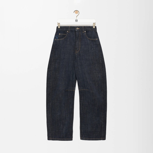 NIGO Loewe Men’s Spring and Autumn Logo Print Pocket Zipper Loose Solid Color Jeans Pants #nigo76779