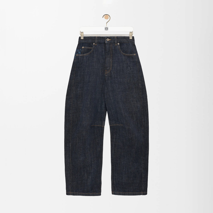 NIGO Loewe Men’s Spring and Autumn Logo Print Pocket Zipper Loose Solid Color Jeans Pants #nigo76779