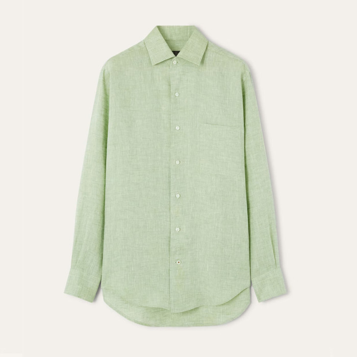NIGO Loro Piana André Women's Shirt Spring And Summer Solid Colour Fashion Temperament Linen Lapel Single-breasted Shirt Ngvp #nigo1611