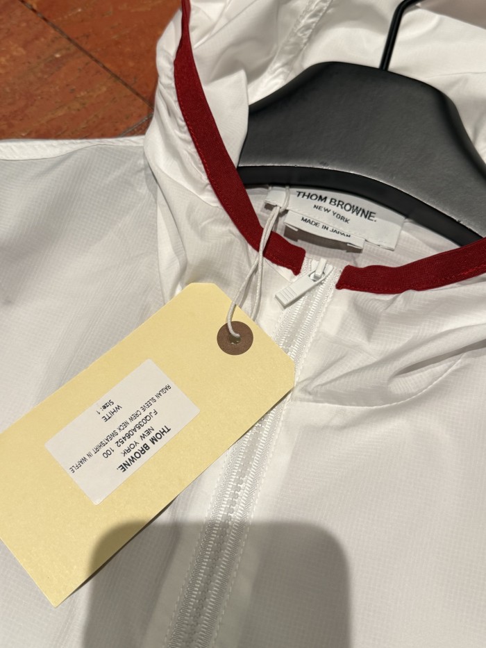 NIGO Thom Browne Men's Spring and Autumn Solid Colour Hooded Zipper Sun Protection Long Sleeve Jacket #nigo76789
