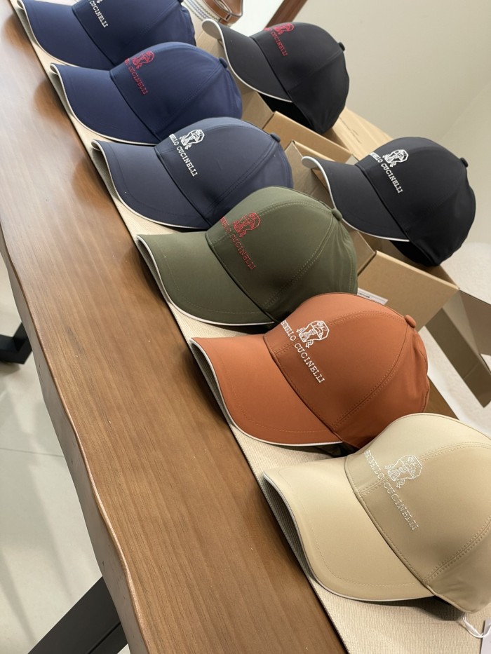 NIGO Brunello Cucinelli Men's Embroidered Logo Solid Colour Cotton Baseball Cap Hat (contact Customer Service For Colour Selection) #nigo76787