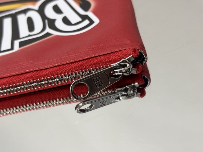 NIGO Chips Balenciaga Solid Colour Cowhide Chips Zip Clutch Bag Bags #nigo76784