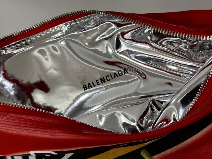 NIGO Chips Balenciaga Solid Colour Cowhide Chips Zip Clutch Bag Bags #nigo76784