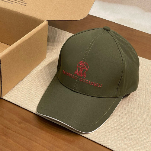 NIGO Brunello Cucinelli Men's Embroidered Logo Solid Colour Cotton Baseball Cap Hat (contact Customer Service For Colour Selection) #nigo76787