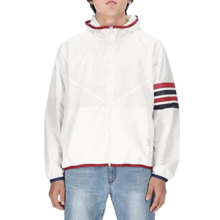 NIGO Thom Browne Men's Spring and Autumn Solid Colour Hooded Zipper Sun Protection Long Sleeve Jacket #nigo76789