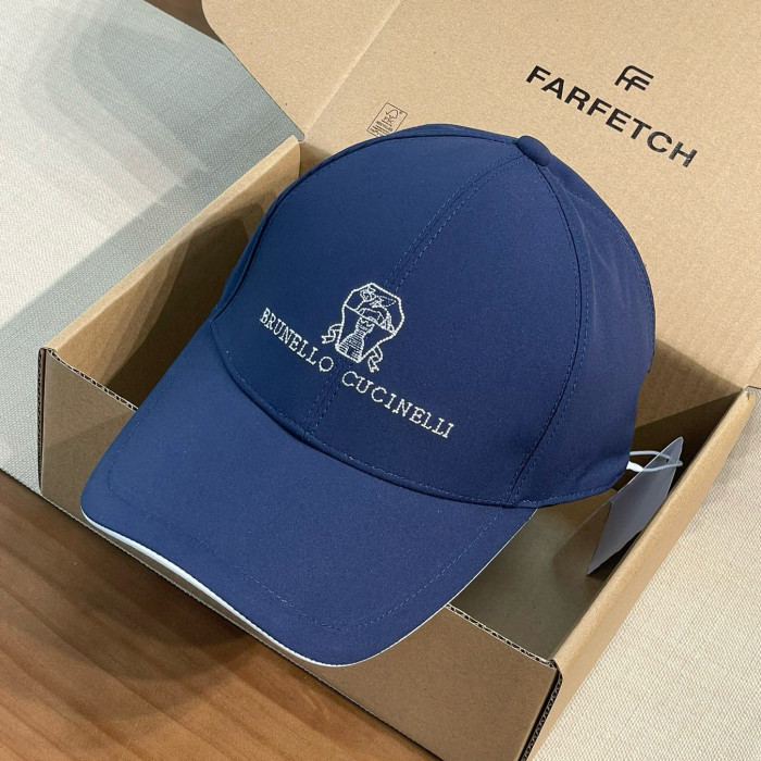 NIGO Brunello Cucinelli Men's Embroidered Logo Solid Colour Cotton Baseball Cap Hat (contact Customer Service For Colour Selection) #nigo76787