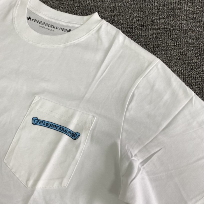 NIGO Chrome Hearts Men's Summer Solid Colour Cross Print Round Neck Cotton Short Sleeve T-Shirt #nigo76812