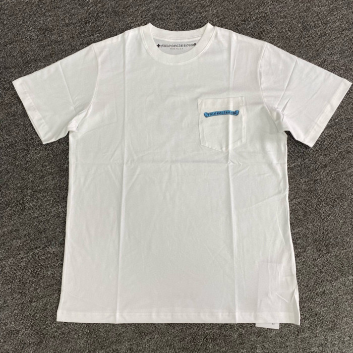 NIGO Chrome Hearts Men's Summer Solid Colour Cross Print Round Neck Cotton Short Sleeve T-Shirt #nigo76812