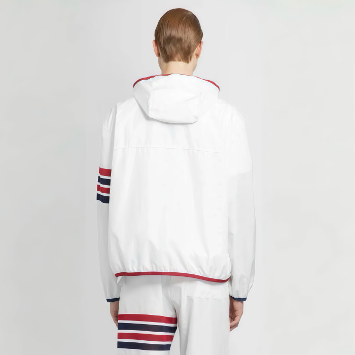 NIGO Thom Browne Men's Spring and Autumn Solid Colour Hooded Zipper Sun Protection Long Sleeve Jacket #nigo76789