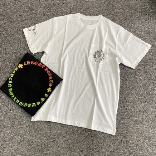 NIGO Chrome Hearts Men's Summer Colourful Sanskrit Print Solid Round Neck Cotton Short Sleeve T-Shirt #nigo76815