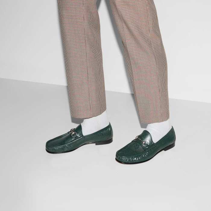 NIGO Gucci Decorative Horsebit Buckle Men's Loafers Spring And Summer Fashion Hollow Out Comfortable Breathable Flat Shoes #nigo76854