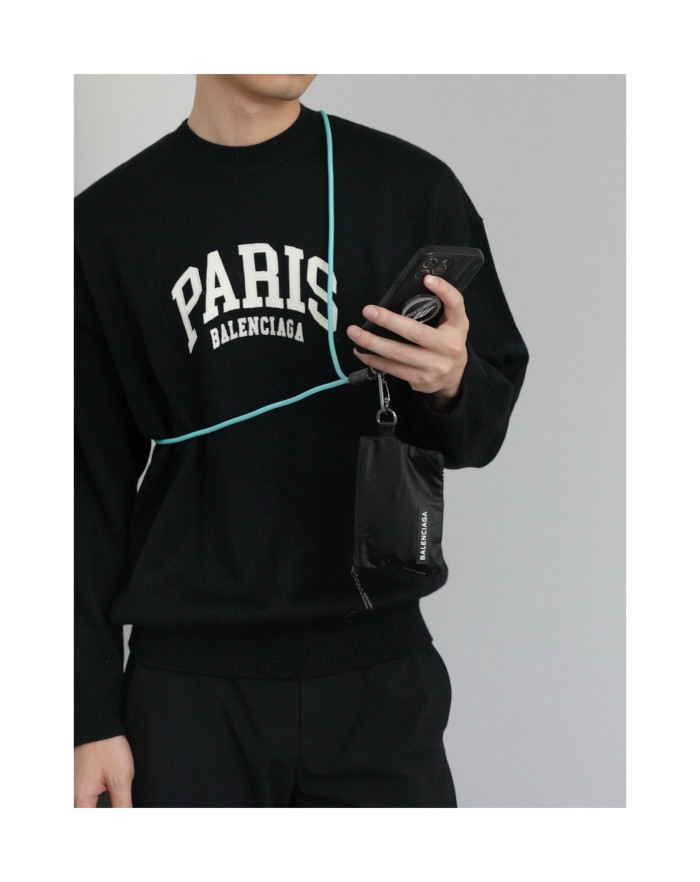 NIGO Balenciaga Mobile Phone Charging Cable & Lanyard Cell Phone Holder Rope Bag Connecting Spacer Portable Double Bag Coin Purse Cyper Bag Set Case Accessories #nigo76832