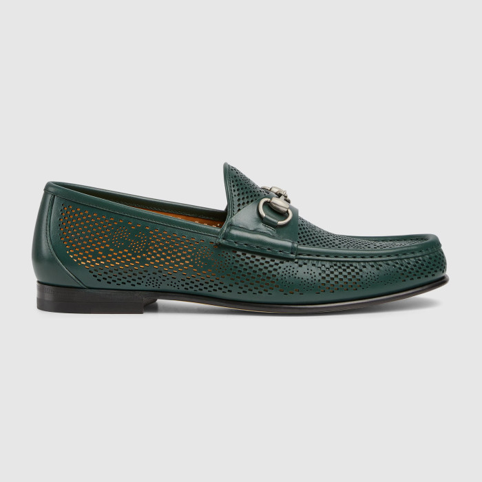 NIGO Gucci Decorative Horsebit Buckle Men's Loafers Spring And Summer Fashion Hollow Out Comfortable Breathable Flat Shoes #nigo76854