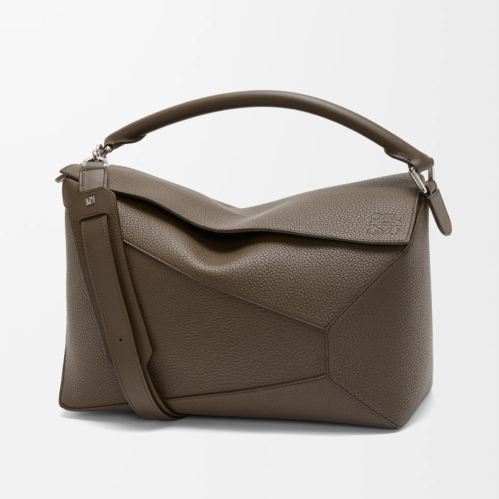 NIGO Loewe Women's Medium Grained Cowhide Puzzle Handbag Solid Color Patchwork Crossbody Bags Bag 0010896454 #nigo76833