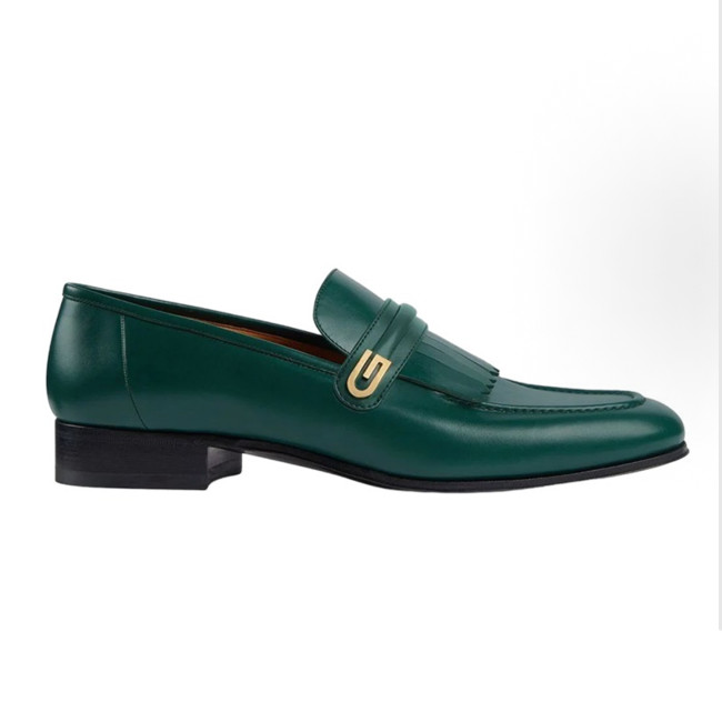 NIGO Gucci G Decorative Tassel Men's Loafers Spring And Summer Fashion Cowhide Comfortable Breathable Low-heeled Leather Shoes #nigo76855
