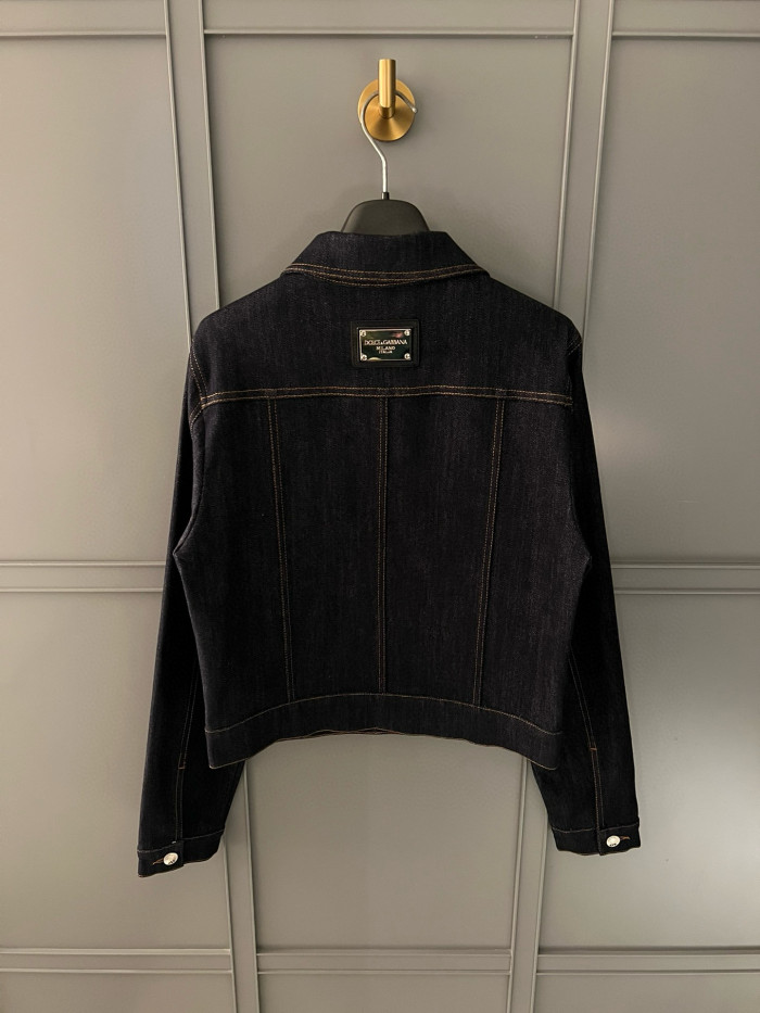 NIGO Dolce&Gabbana Women's Spring And Autumn Solid Colour Single Breasted Long Sleeved Denim Jacket #nigo76863