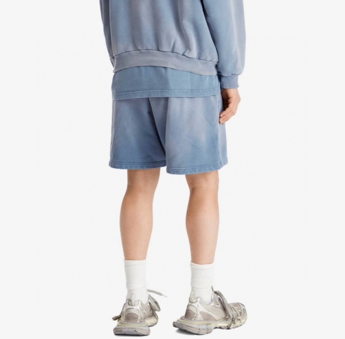 NIGO Balenciaga Men's Summer Logo Printed Elastic Waist Cotton Casual Loose Washed Gradient Political Campaign Shorts #nigo71897