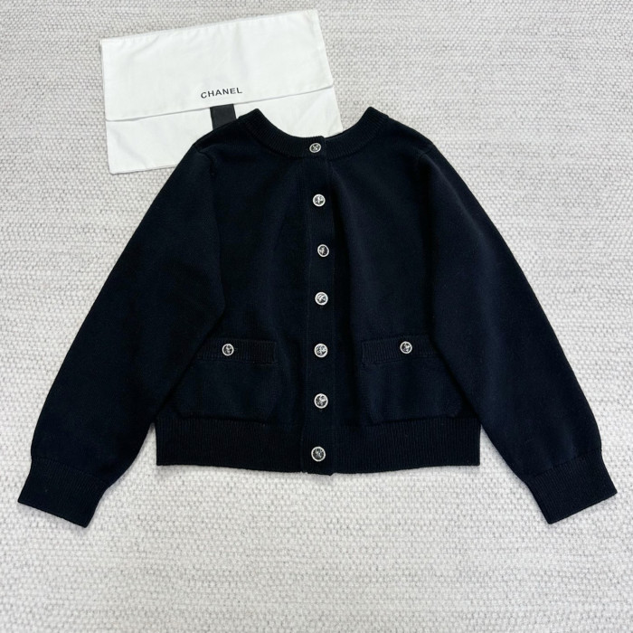 NIGO Chanel Women's Spring And Autumn Single-Breasted Solid Color Round Neck Long-Sleeved Cashmere Knit Cardigan Ngvp #nigo1763