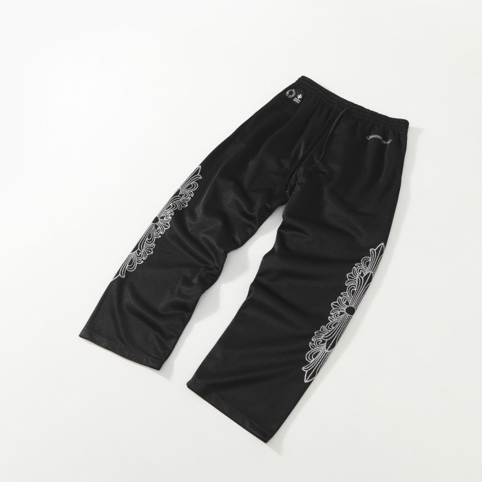 NIGO Chrome Hearts Men's Autumn and Winter Solid Color Long Sleeve T-Shirt Stretch Sweatpants Pants Set Suit #nigo76427