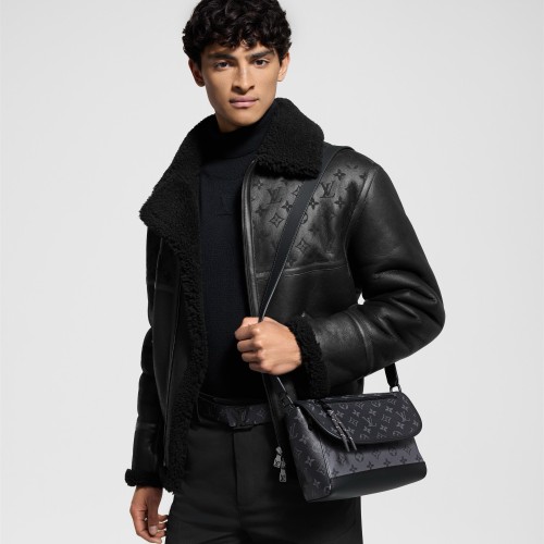 NIGO Louis Vuitton Men's Winter Solid Colour Printed Lambskin Wool Zip Up Long Sleeve Jacket #nigo76879