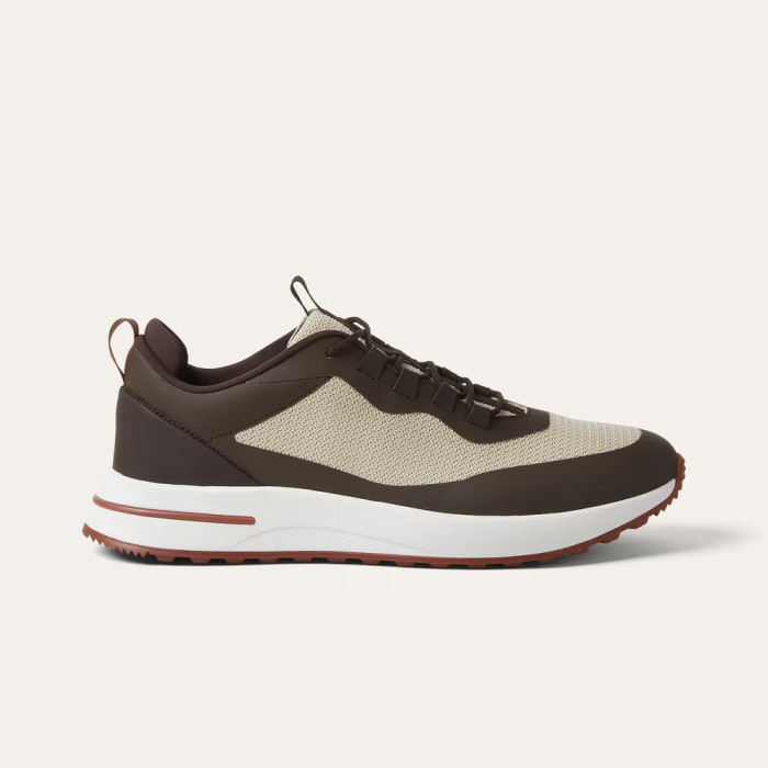 NIGO Loro Piana Week End Walk Men's Spring Summer Colour Block Mesh Patchwork Cowhide Low Top Lace Up Casual Shoes #nigo76892