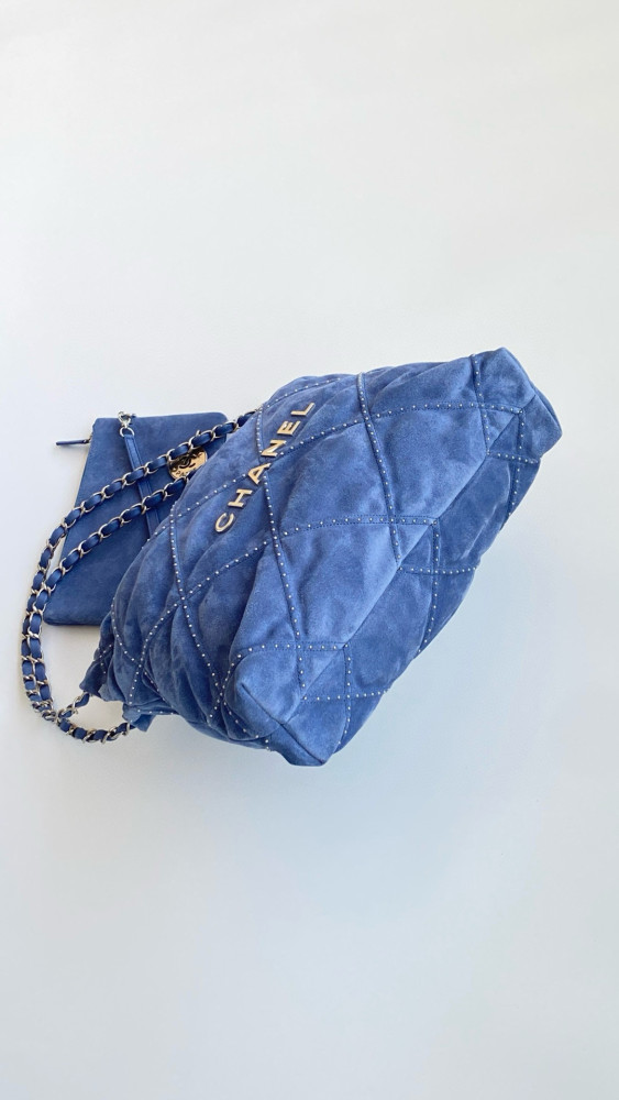 NIGO Chanel Women's Solid Colour Chain Shoulder Strap Denim Shoulder Tote Shopper Bags Bag #nigo76917